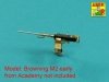 Aber 35L-091 Early barrel to U.S. cal .50 (12,7mm) heavy machine gun Browning M2 HB 1/35